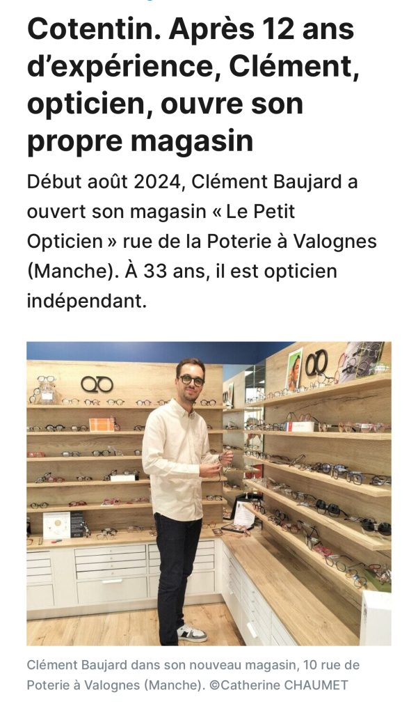 Nouvelle Adresse pour Vos Yeux à Valognesc